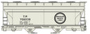 Accurail HO 2218 2-Bay ACF Covered Hopper, Texas Pacific/Missouri Pacific