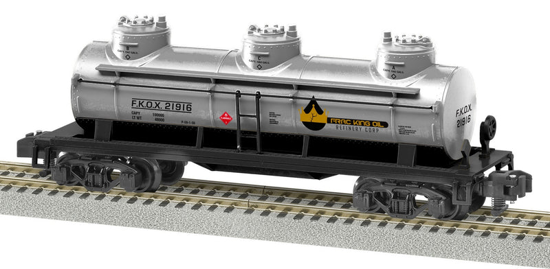 Lionel S 2219160 American Flyer 3-Dome Tank Car, Frac-King Oil