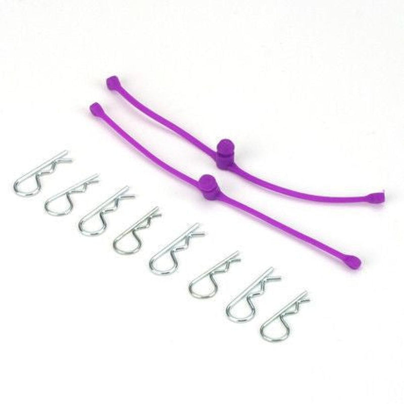 DUB - Du-Bro 2250 Body Klip Retainers (Purple) 2/pkg.