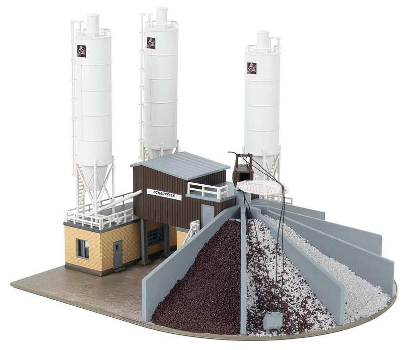 PREORDER Faller N 222228 Concrete Mixing Plant with Gravel Loading Silo Kit, Multiple Structures | 74.99