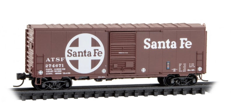 Micro-Trains 073 00 600 40’ Standard Box Car, Single Door, Full Ladders, w/o Roofwalk, ATSF