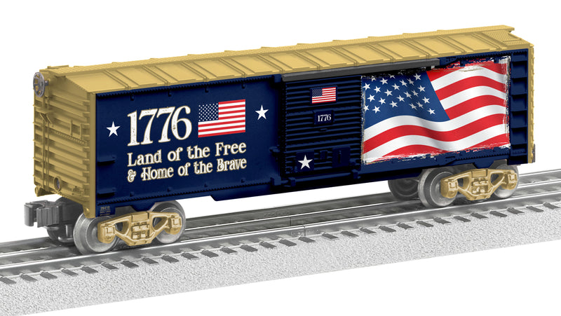 Lionel O 2228410 American Flag LED Box Car