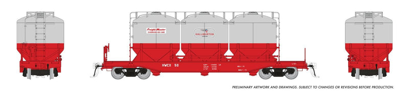 PREORDER Rapido HO 224001A Cement Car, Halliburton 1960s