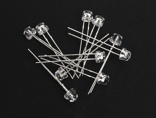 Ngineering N105210 5mm Wide Angle 130 Degree View LED, Red (10)