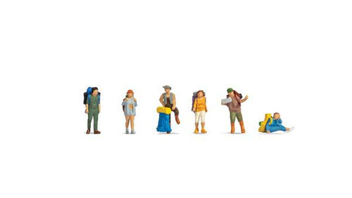 Noch N 36247 Backpackers and Hitchhikers (6-pack)