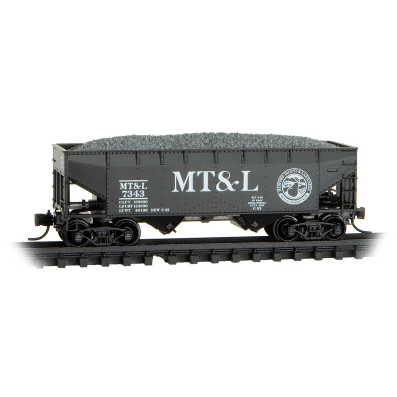 Micro-Trains 055 50 620 33' Twin Bay Hopper, Offset Sides, Medford, Talent & Lakecreek