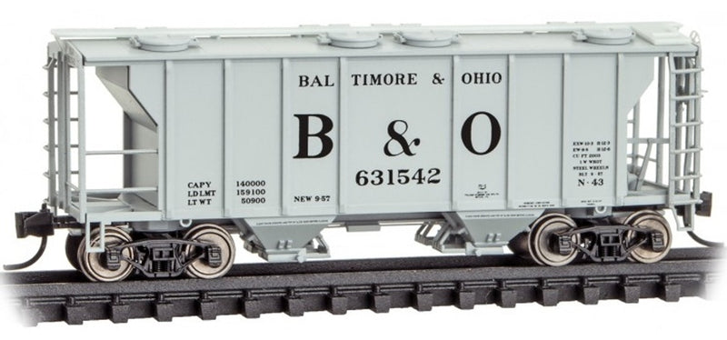 Micro-Trains 095 00 042 PS-2, 2 Bay Covered Hopper, Baltimore & Ohio