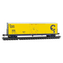 Micro Trains Line #181 00 310 50' Boxcar with 8' Plug Door, No Roofwalk, Short Ladders - Ready to Run -- Chessie System WM #36003 (yellow, blue, silver), N Scale