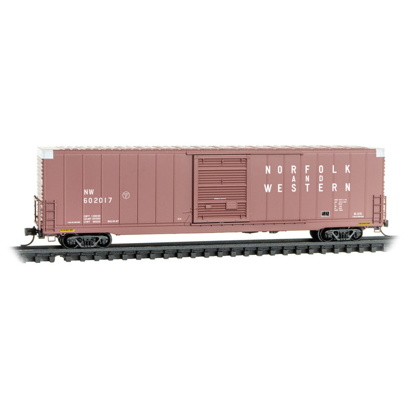 Micro-Trains 104 00 130 60' Box Car, Excess Height, Single Door, Rivet Side, Norfolk & Western