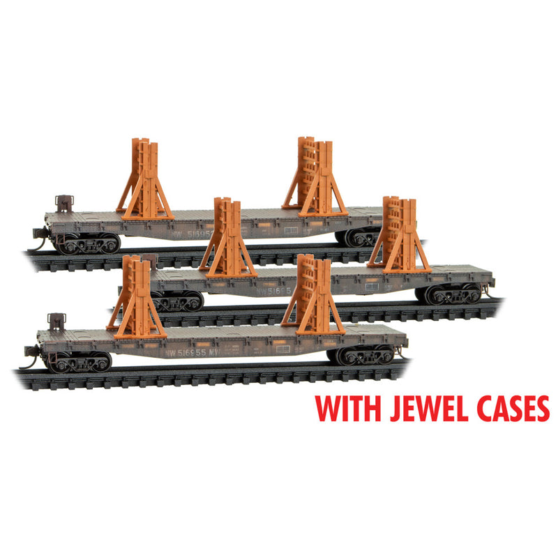 Micro-Trains 983 02 221 MOW Flat Cars, Norfolk Southern, N Scale (3)