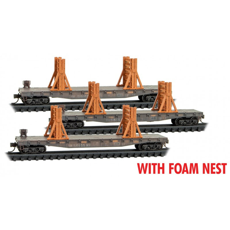 Micro-Trains 993 02 221 Ribbon Rail MOW Flat Car Foam Nest, Norfolk Southern, N Scale (3)