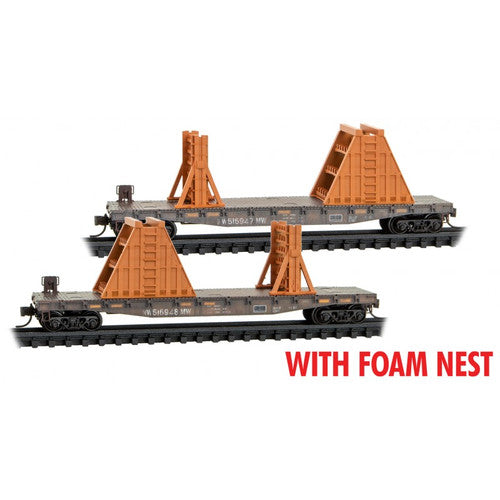 Micro-Trains 993 02 222 Ribbon Rail MOW Flat Car Foam Nest, Norfolk Southern, N Scale (2)