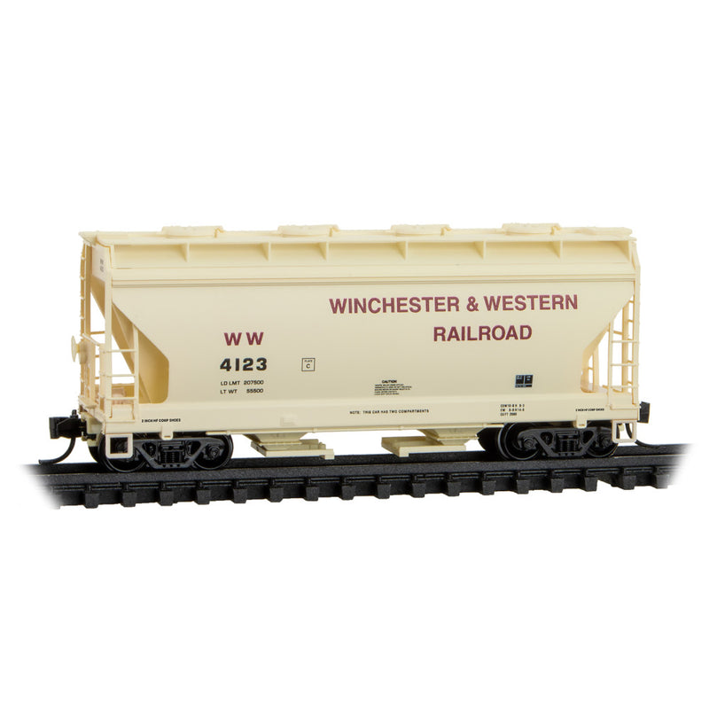 Micro-Trains 092 00 570 2-Bay Covered Hopper (ACF), Winchester & Western