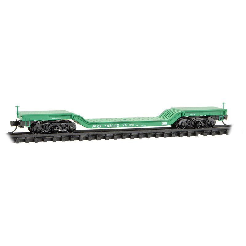 Micro-Trains 109 00 300 Heavyweight Depressed-Center Flat Car, Penn Central