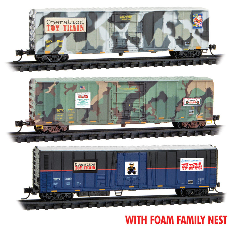 Micro-Trains 993 02 233 Toys for Tots Box Car FOAM, Toys for Tots, N Scale (3)