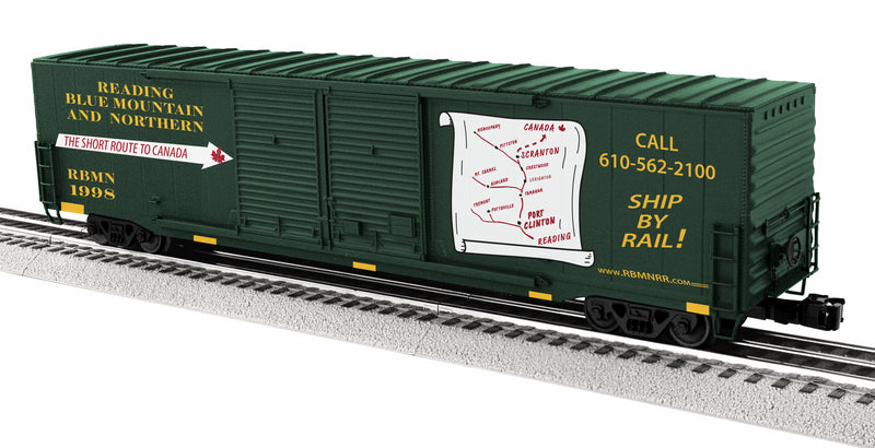 Lionel O 2326160 60' Box Car, Reading Blue Mountain and Northern