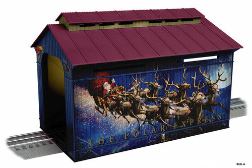 Lionel O 2329030 The Polar Express Illuminated Covered Bridge