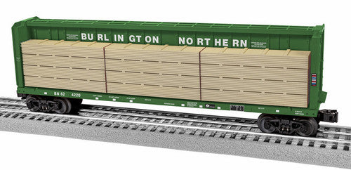 Lionel O 2343062 Centerbeam Flat Car, Burlington Northern