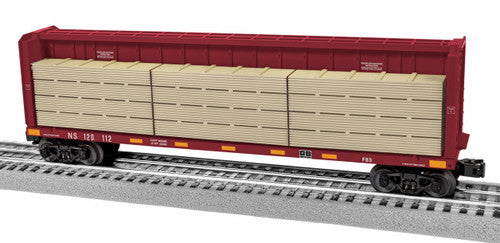 Lionel O 2343081 Centerbeam Flat Car, Norfolk Southern