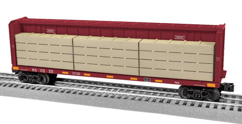 Lionel O 2343082 Centerbeam Flat Car, Norfolk Southern