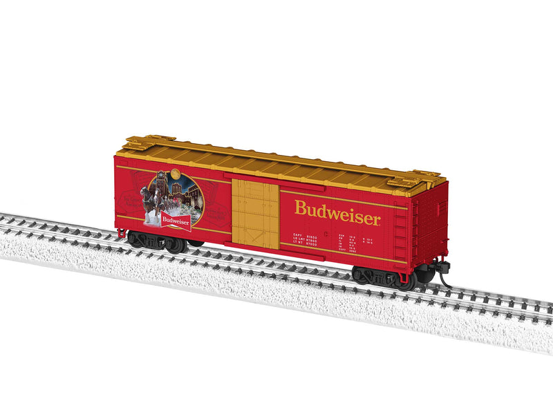 PREORDER Lionel 2354110 HO 40' Steel Reefer - Ready to Run -- Anheuser-Busch (red, gold)