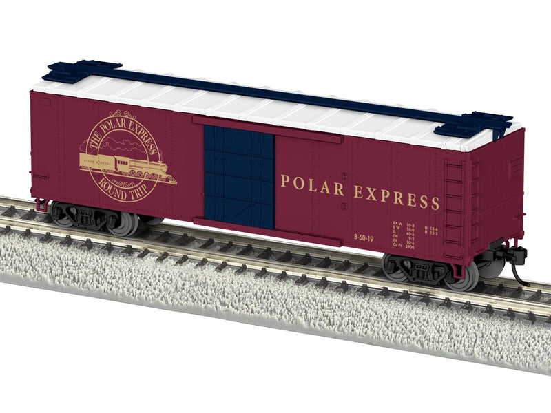 PREORDER Lionel 2354130 HO 40' Steel Reefer - Ready to Run -- Polar Express (red, blue, white, gold)