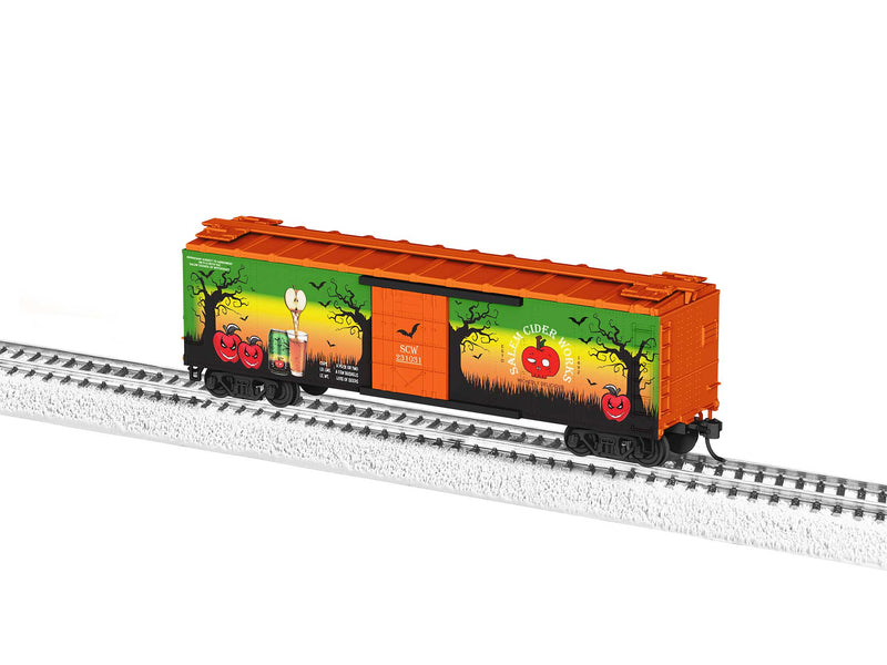 PREORDER Lionel 2354140 HO 40' Steel Reefer - Ready to Run -- Salem Cider Works (Halloween, orange, green, black)