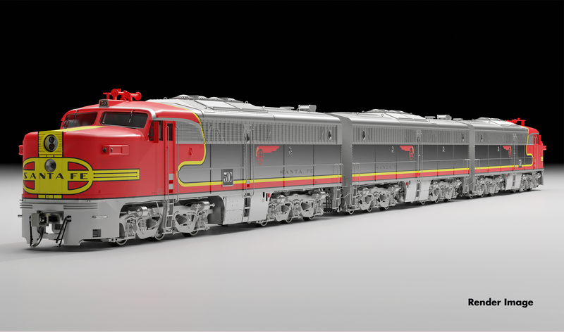 PREORDER Rapido 023546 HO PA-1 + PB-1 (DC/DCC/Sound): AT&SF (Repowered):