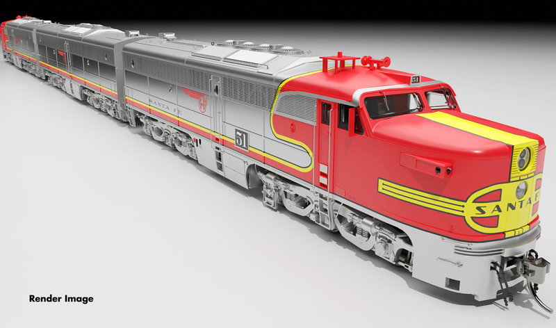 PREORDER Rapido 023545 HO PA-1 (DC/DCC/Sound): AT&SF (Repowered):