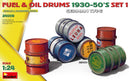 MiniArt 24009 Fuel&Oil Drums 30s-50s Set 1 German 1:24