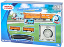 Bachmann 24028 Thomas with Annie and Clarabel Train Set - Standard DC - Thomas and Friends(TM - Thomas the Tank Engine, 2 Cars, E-Z Track Circle, Controller and Instructions, N Scale