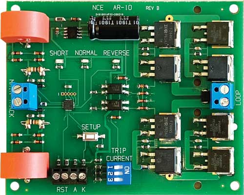 NCE AR10 DCC Auto Reverse Module -- Suitable for 1- to 10-Amp DCC Systems, All Scale