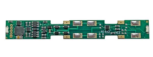 NCE N14A3 Board Replacement DCC Decoder -- Fits Atlas GP39-2, Intermounatin SD40-2 and Similar, N Scale