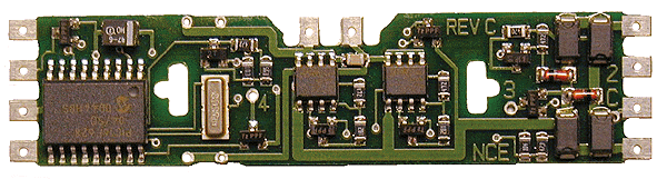 NCE DA-SR Solder-In DCC Decoder - Silent Running(TM) -- For Kato Drive & Athearn Genesis, HO Scale