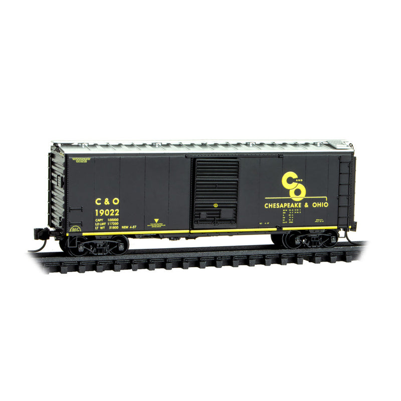 Micro-Trains 020 00 397 40' Standard Box Car, Single Door, Chesapeake & Ohio