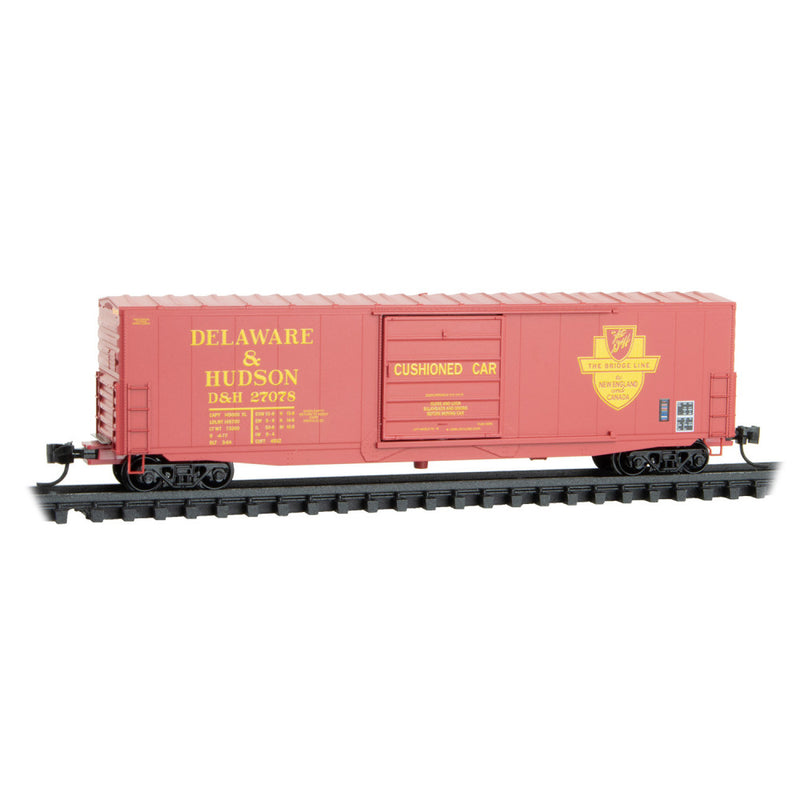 Micro-Trains 180 00 420 50' Standard Box Car, 10' Single, w/o roofwalk, short ladders, Delaware & Hudson