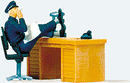 Preiser HO 29089 USA Seated Policeman
