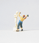 Preiser HO 29032 Sculptor With Sculpture