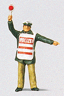 Preiser HO 28012 Modern German Policeman with Safety Vest