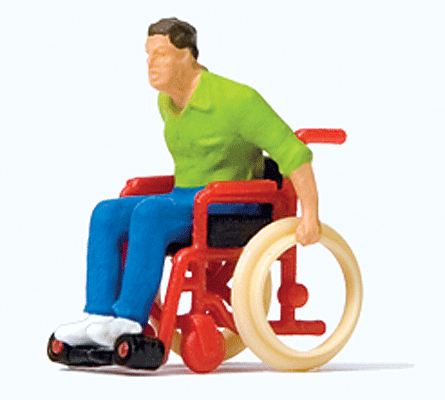 Preiser HO 28164 Man in Wheelchair