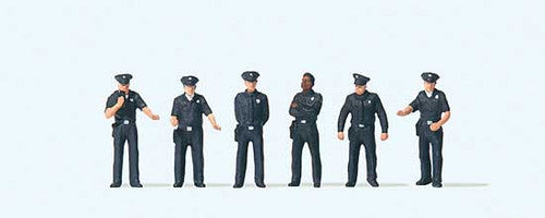 Preiser HO 10799 United States City Police (6-pack)