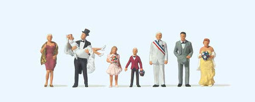 Preiser 10790 Wedding Couple with Guests (8-pack)