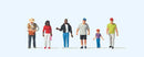 Preiser N 10793 Passers By, Set 1 (6-pack)