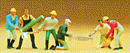 Preiser 10042 Lumberjacks (6-pack)