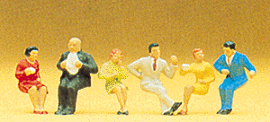 Preiser 10103 Seated Diners (6-pack)