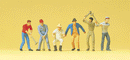 Preiser 14075 Workers (6-pack)