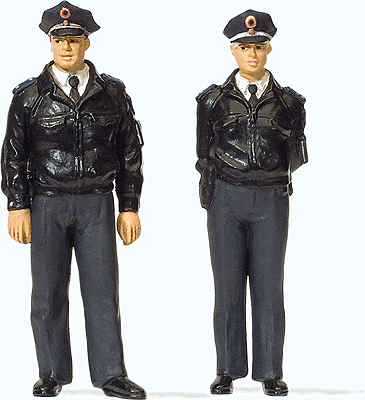 Preiser G 44909 Post-War German Police with Blue Uniform (2-pack)
