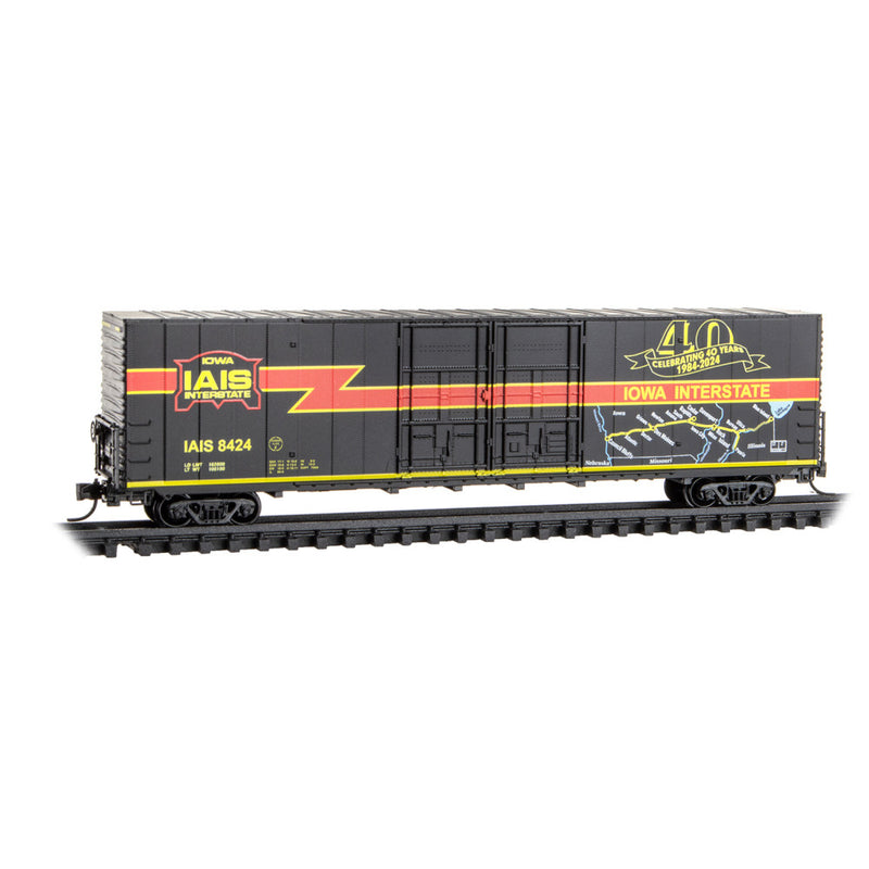 Micro-Trains 102 00 300 60' Box Car, Excess Height, Double Plug Doors, Rivet Side, Iowa Interstate