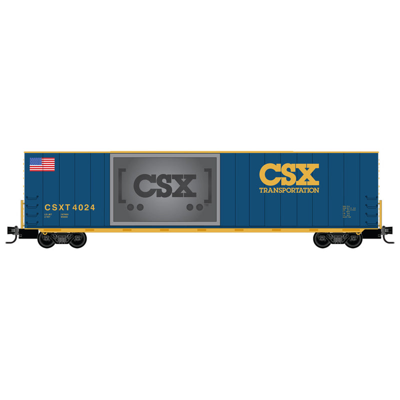 Micro-Trains N 10200849 60' High Cube Boxcar, CSX Honoring Class 1 Railroad