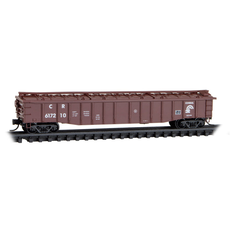 Micro-Trains 106 00 270 50' Steel Side, 14 Panel, Fixed End Gondola, Low Cover, CONRAIL